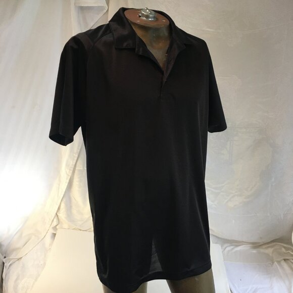 Puma Polo Shirt Mens Large Black Short Sleeve Golf Tennis Casual Dri Cell - Picture 3 of 12